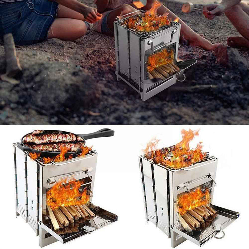 Portable Folding BBQ Grill for Camping - Esilora