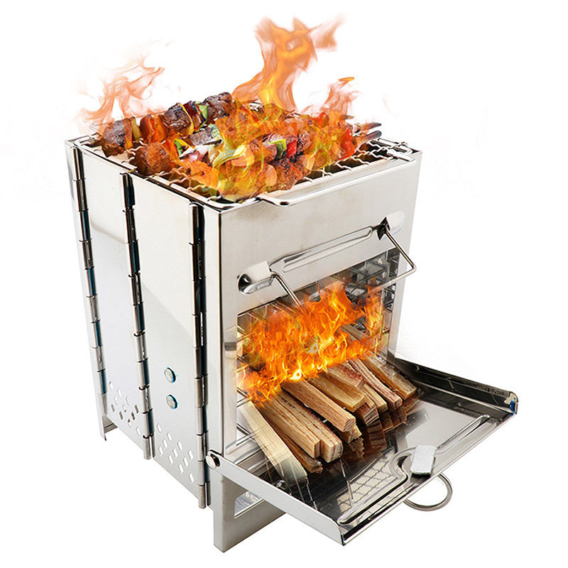 Portable Folding BBQ Grill for Camping - Esilora