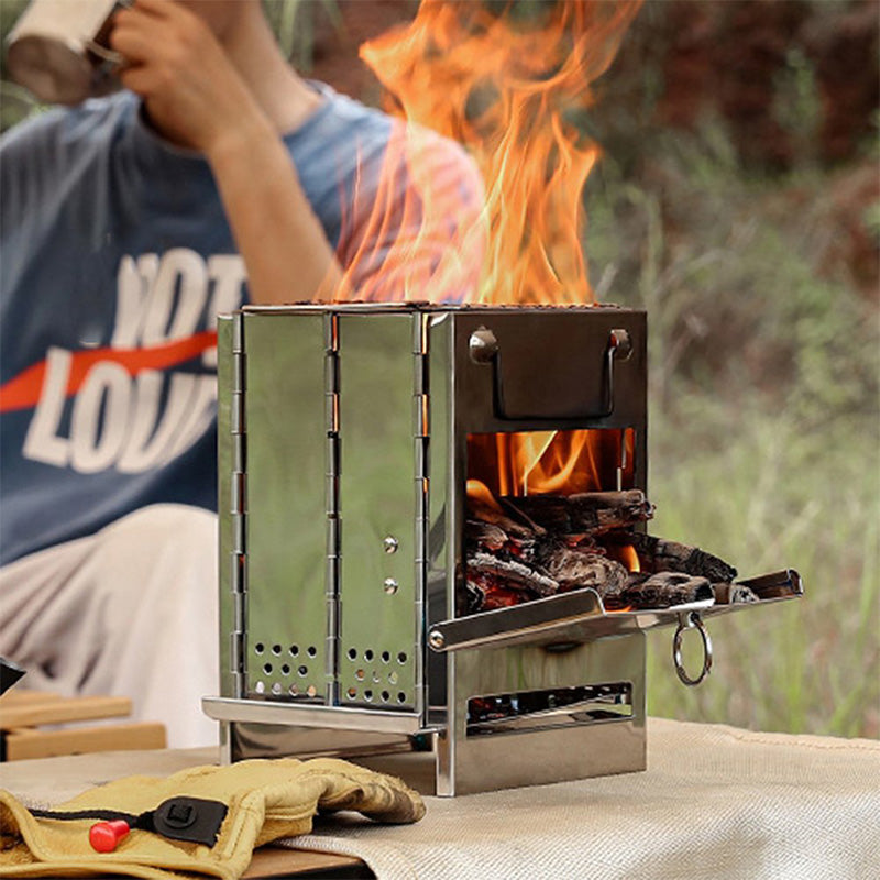 Portable Folding BBQ Grill for Camping - Esilora