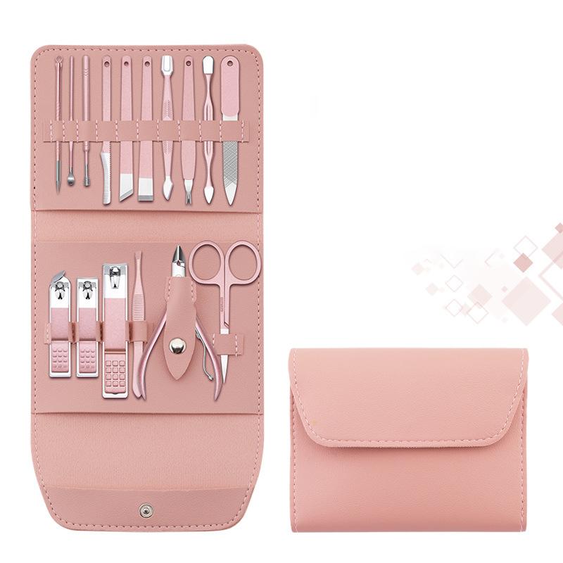 Set portabil de unghieră cu husă - 12/16 piese - Esilora