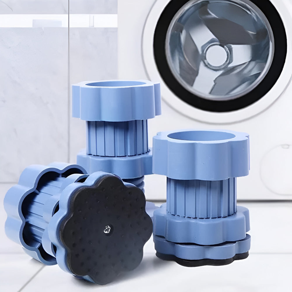 Set van 4 in hoogte verstelbare rubberen matten — antislipverhogingsset voor de wasmachine