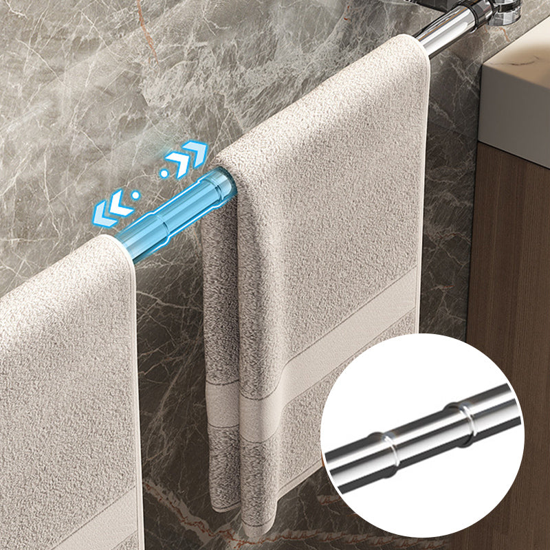 Drill-Free Towel Rack for Organized Bathroom Storage