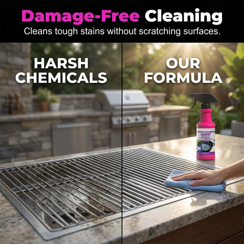 Powerful Grill Cleaning Spray – Removes Grease in 3 Minutes - Esilora