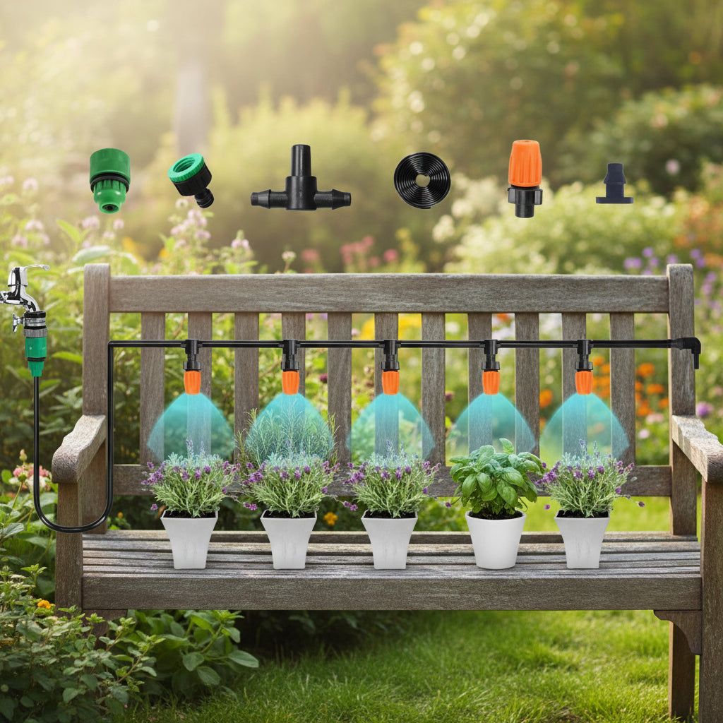 Garden Mist Irrigation Kit — Fine Vapor Sprayer