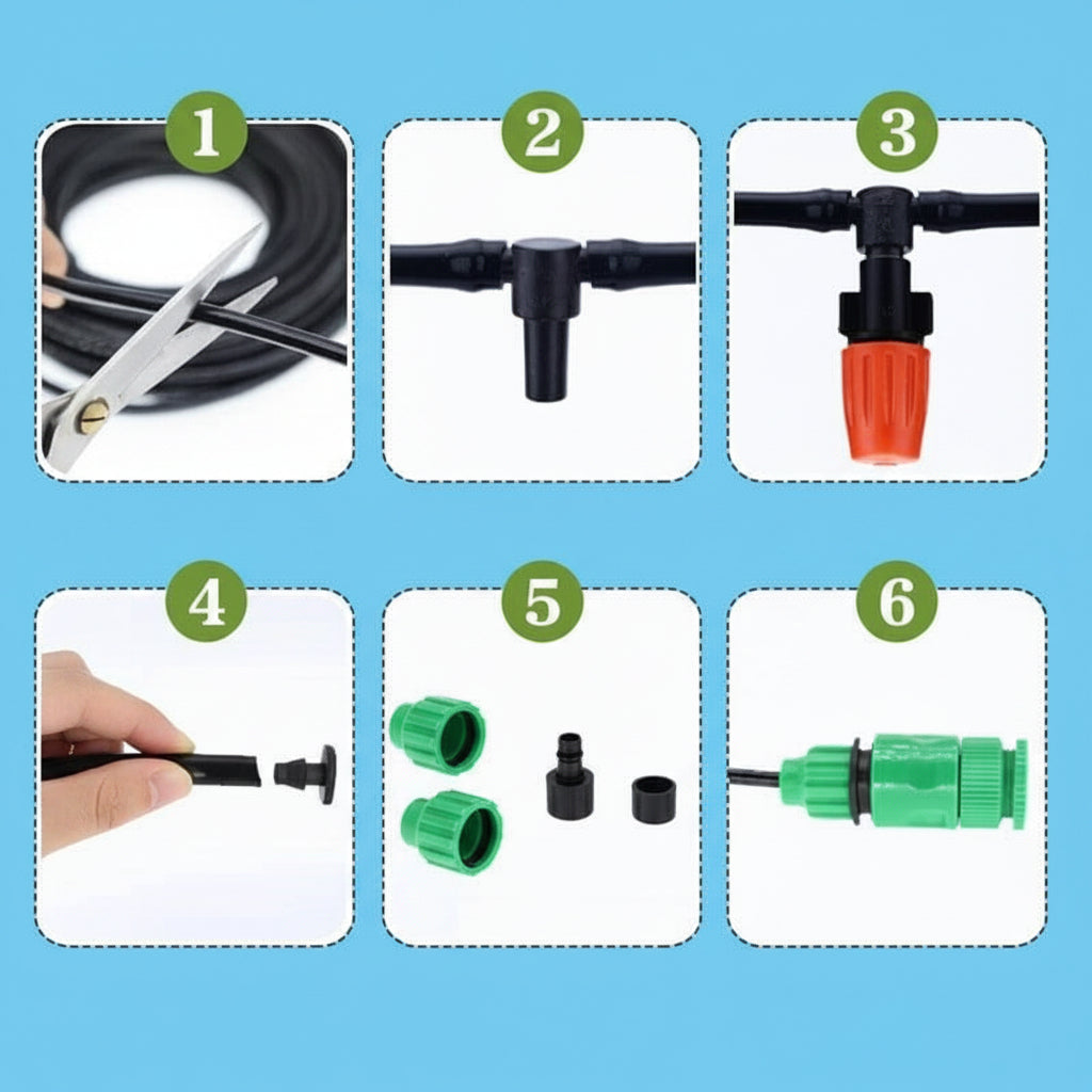 Garden Mist Irrigation Kit — Fine Vapor Sprayer