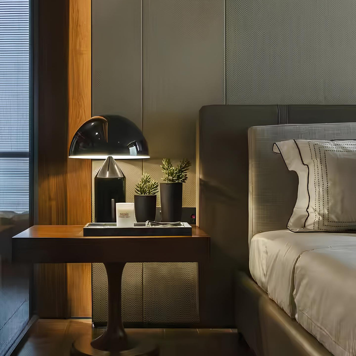 Modern LED-bordslampa - dimbar metalldesign