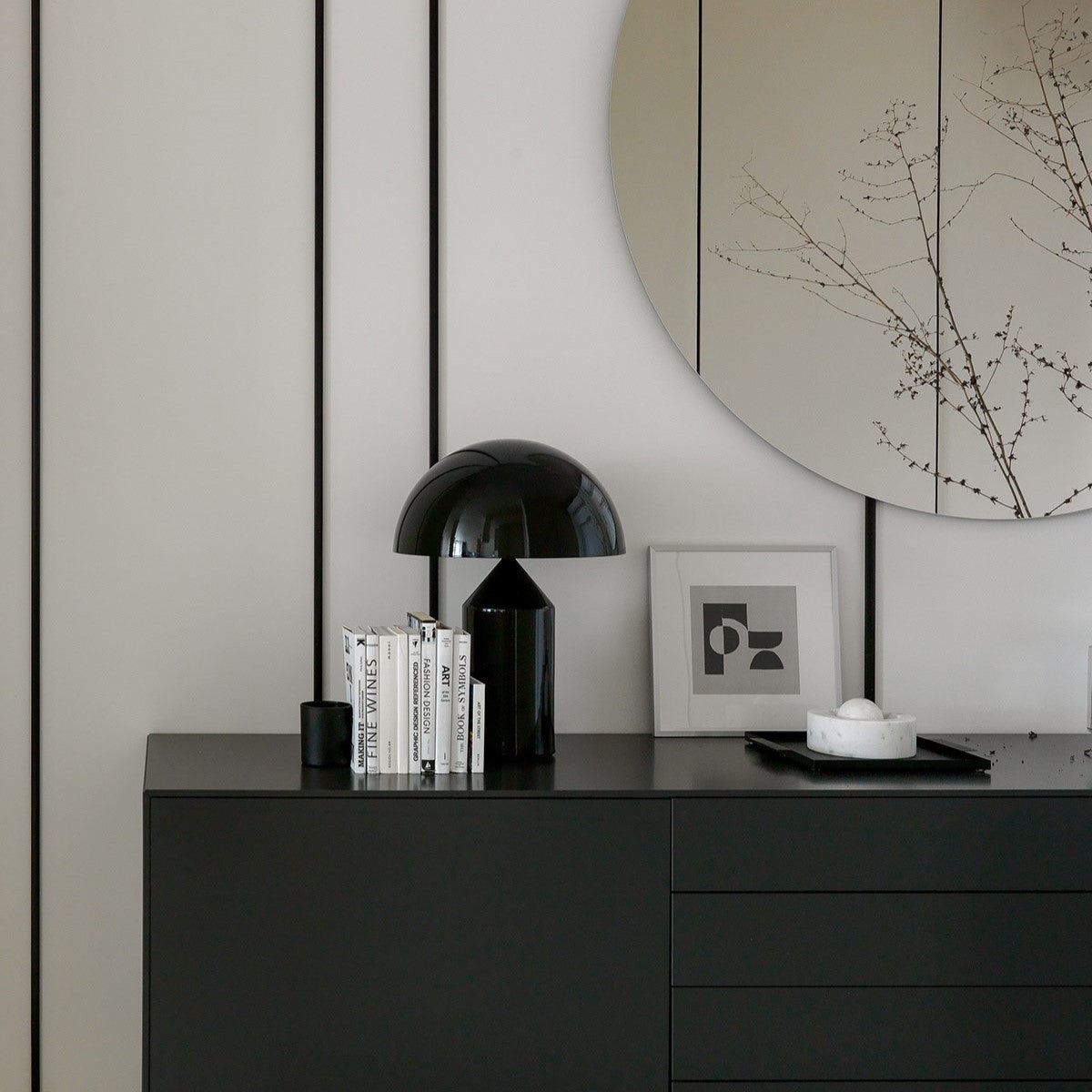 Modern LED-bordslampa - dimbar metalldesign