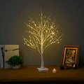 Lampă decorativă LED în formă de copac, fără fir — înălțime de 60cm, lumină alb cald