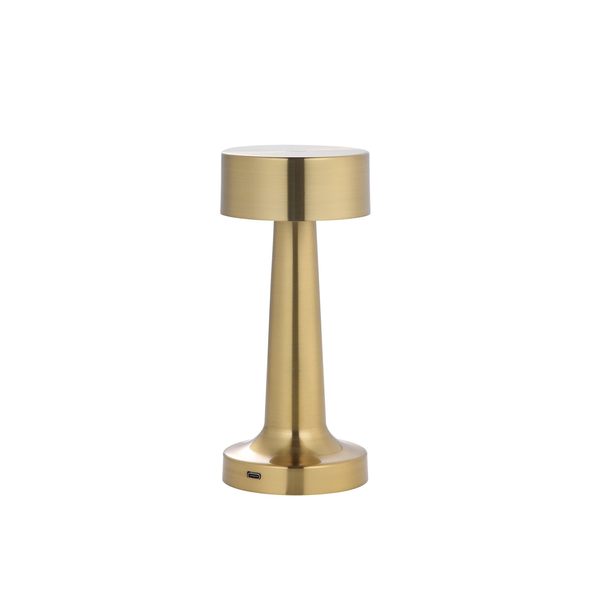 Modern Gold Metal LED Table Lamp — Cordless Touch Dimming