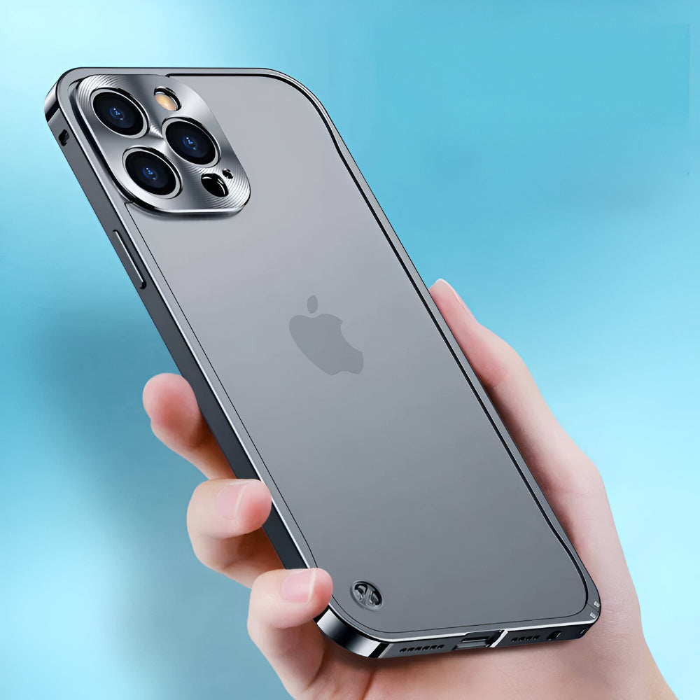 Carcasă de telefon din aluminiu, tip bumper — husă de protecție subțire
