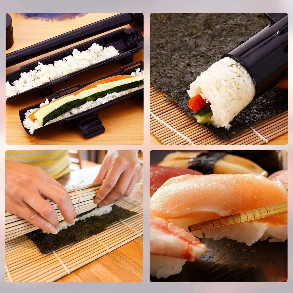 Sushisæt med bambusrullemåtte - Esilora