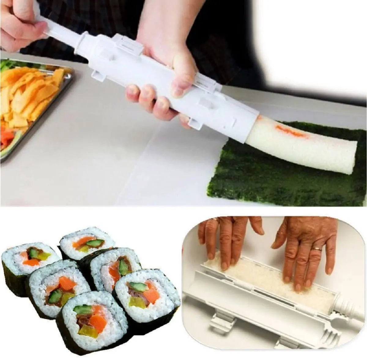 Sushisæt med bambusrullemåtte - Esilora