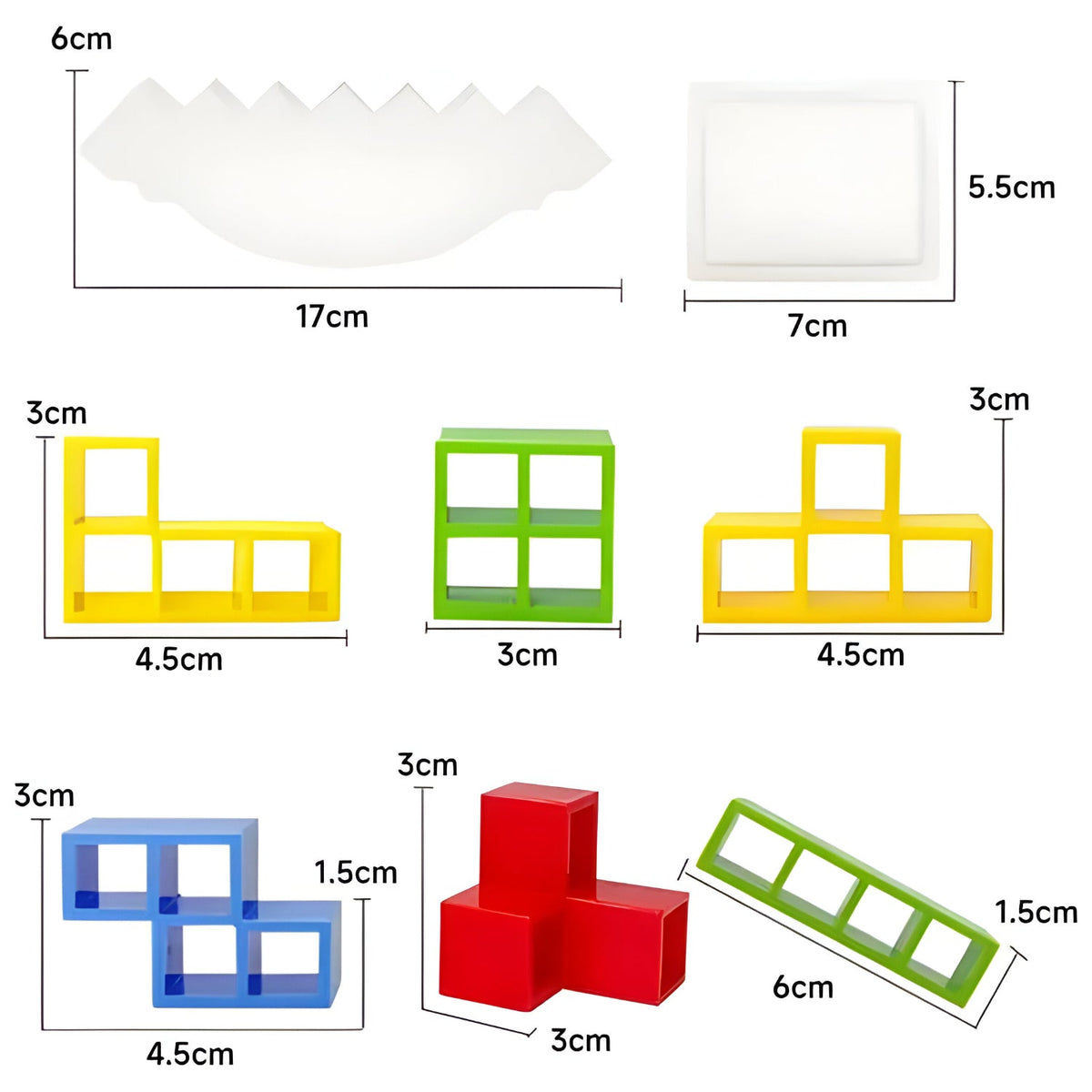 Gravity Balance Tower Stacker — Interlocking Geometric Block Puzzle