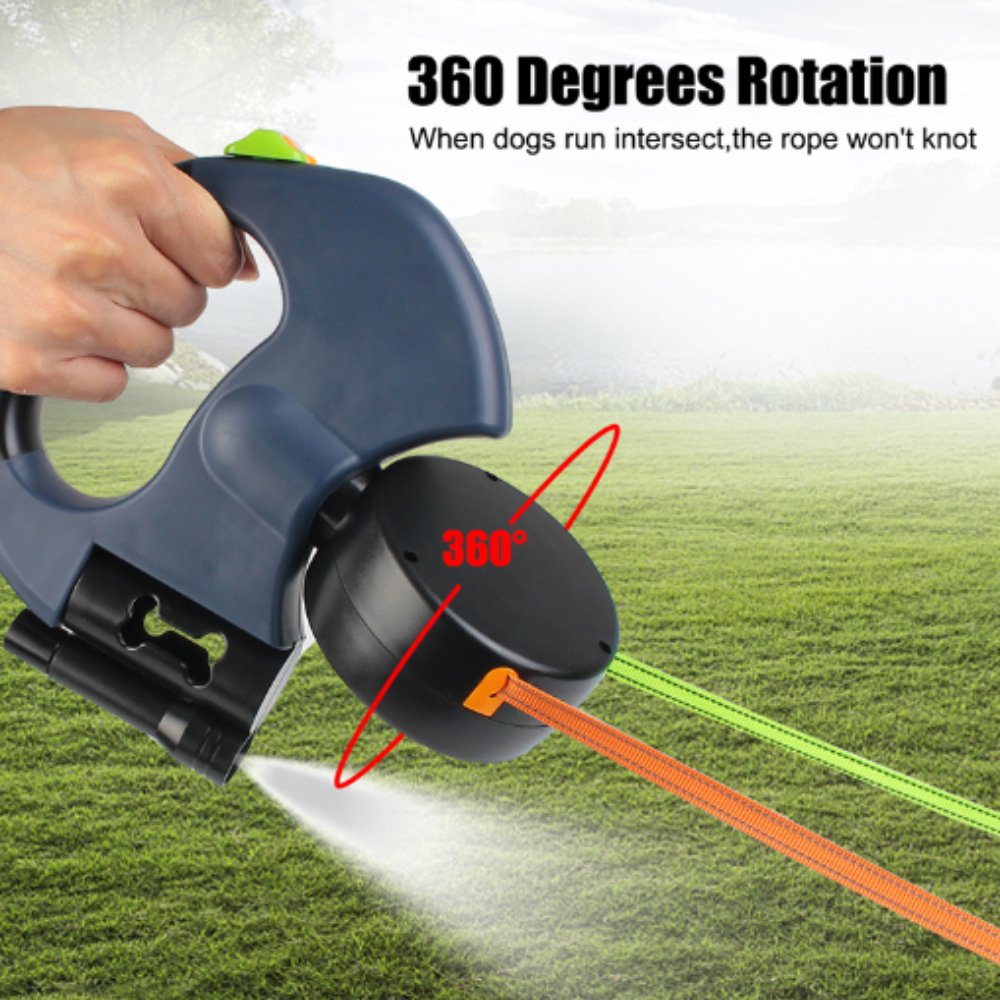NovaTrail Twin Dog Leash For Walking Two Dogs In Tandem