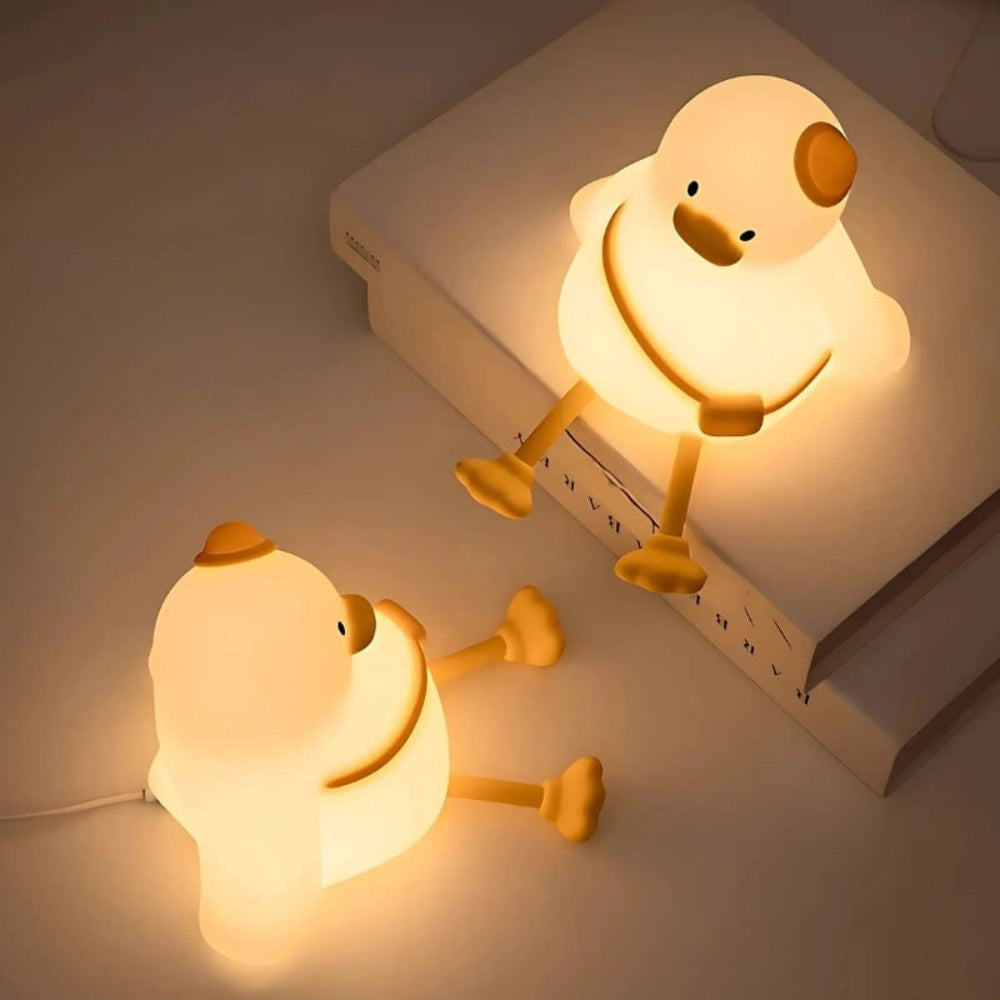 Oppladbar LED-nattlampe – berøringsstyring, 3 lysstyrkenivåer, trappefigur