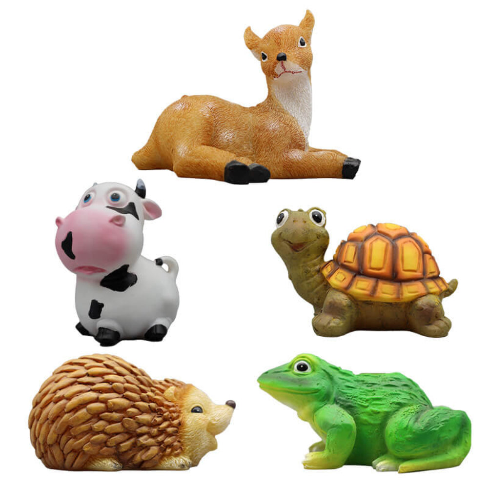 Solar Powered Resin Animal Garden Pathway Lights
