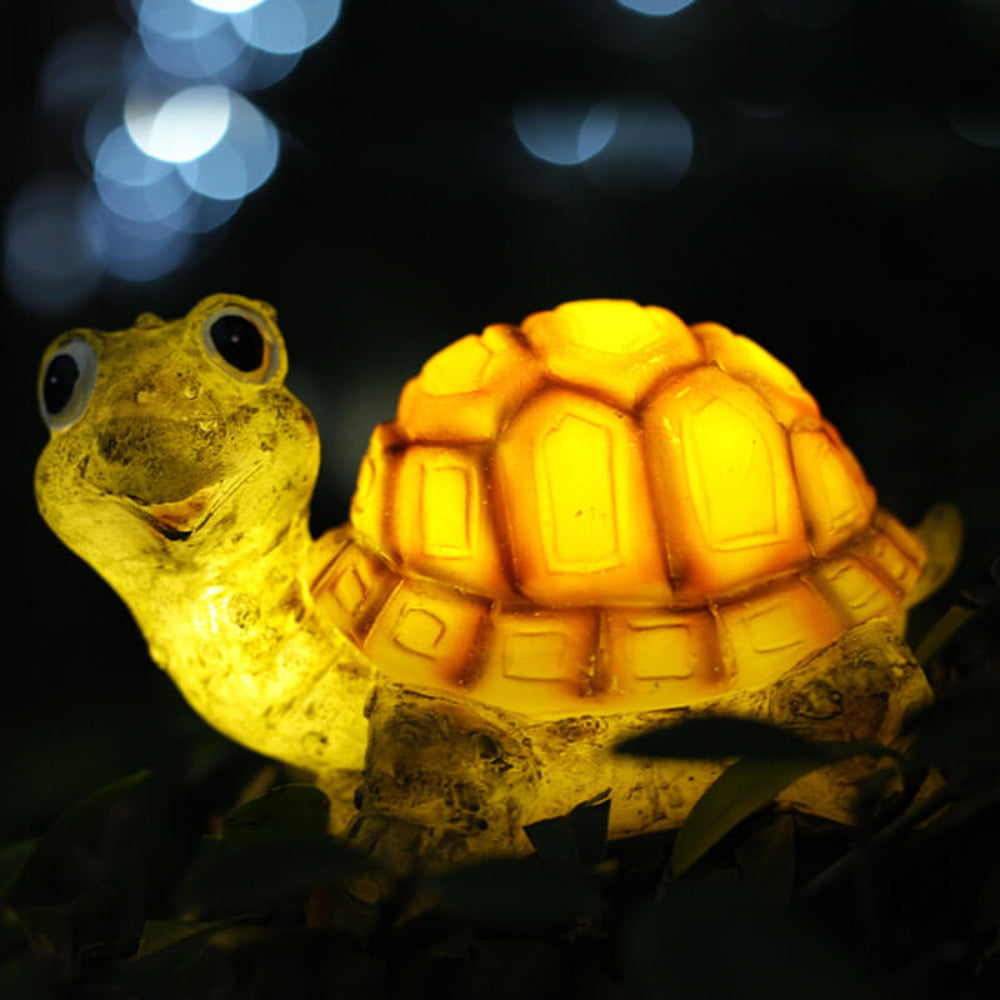 Solar Powered Resin Animal Garden Pathway Lights