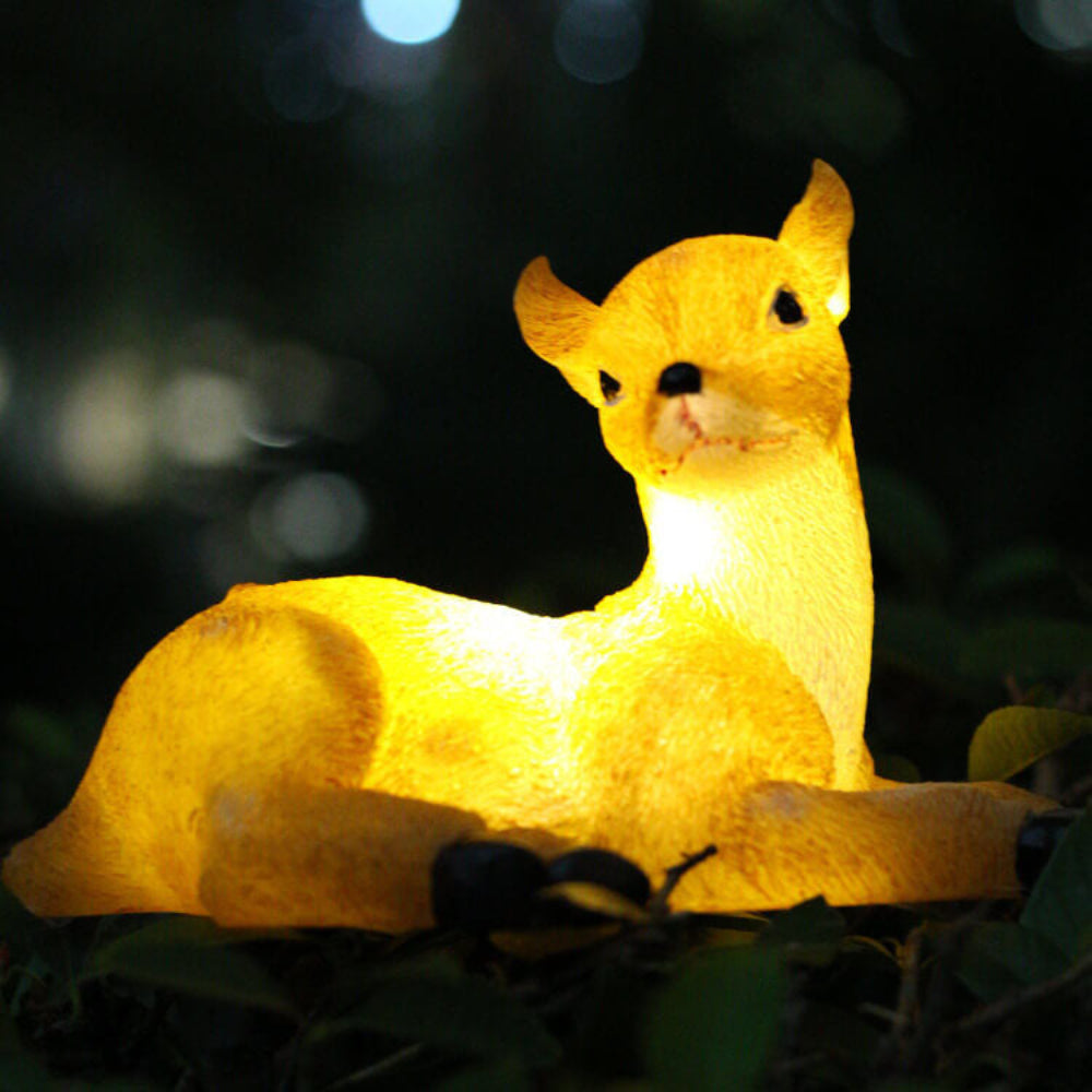 Solar Powered Resin Animal Garden Pathway Lights