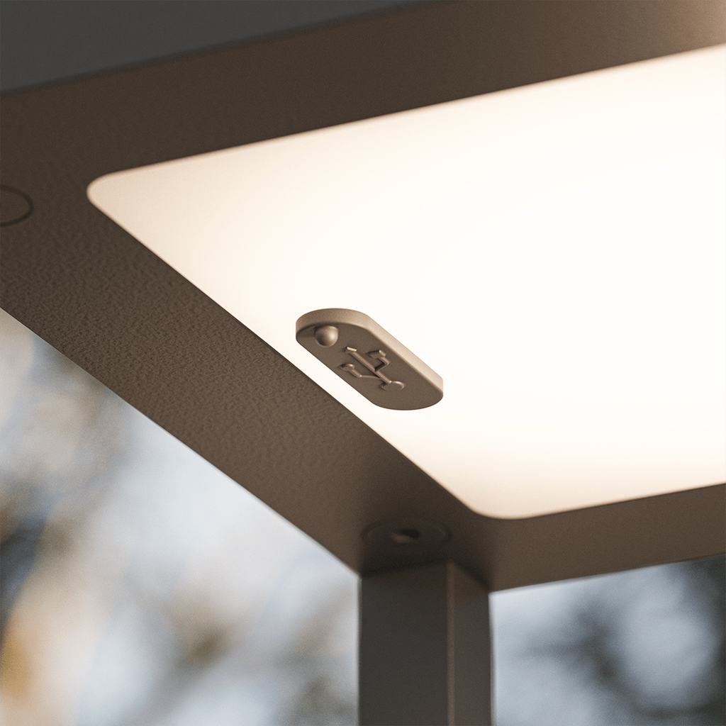 Portable Lantern Table Lamp — Modern LED Design, Brightness Control