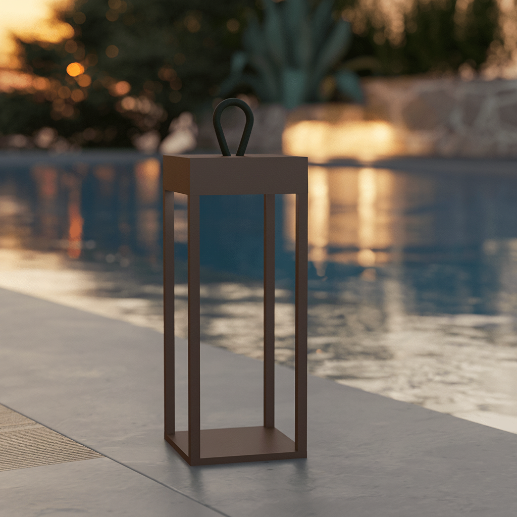 Portable Lantern Table Lamp — Modern LED Design, Brightness Control