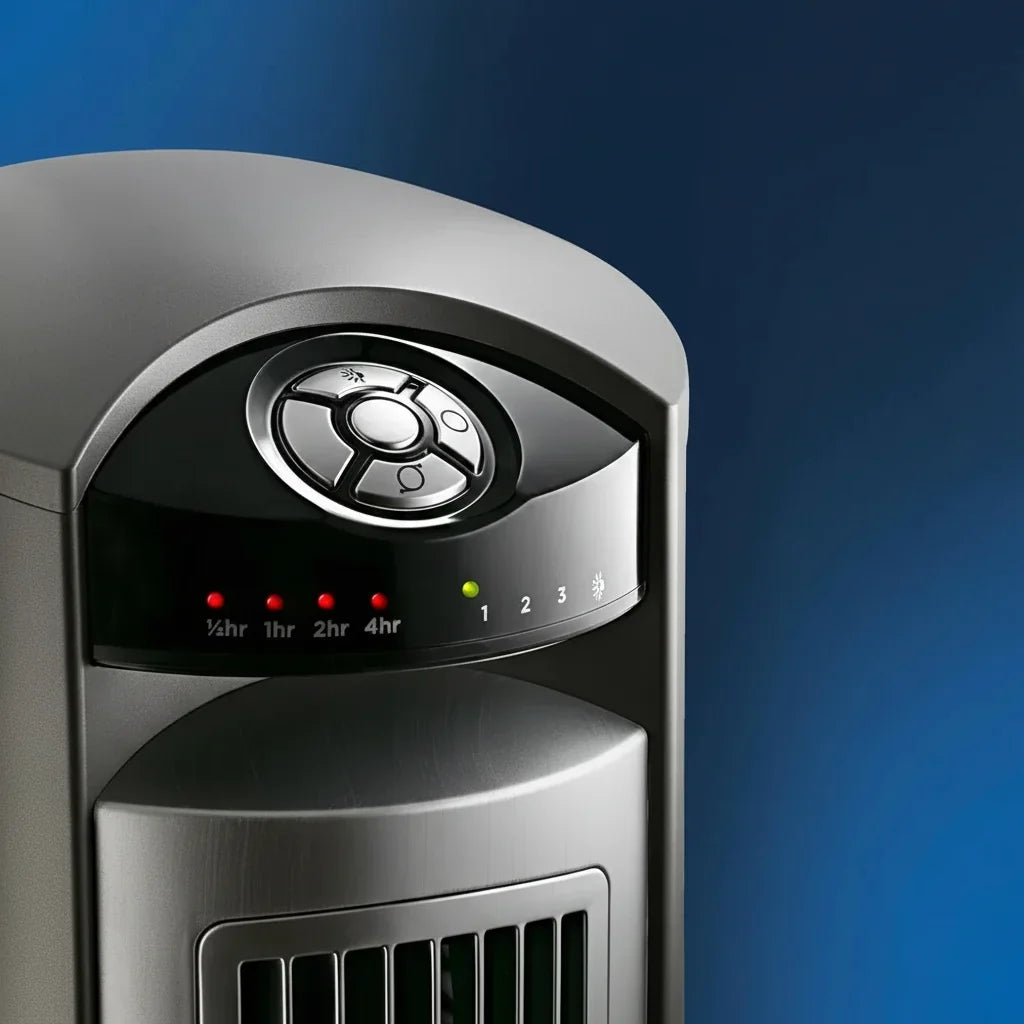 Modern Pedestal Tower Fan — Quiet Cooling, Slim Vertical Build