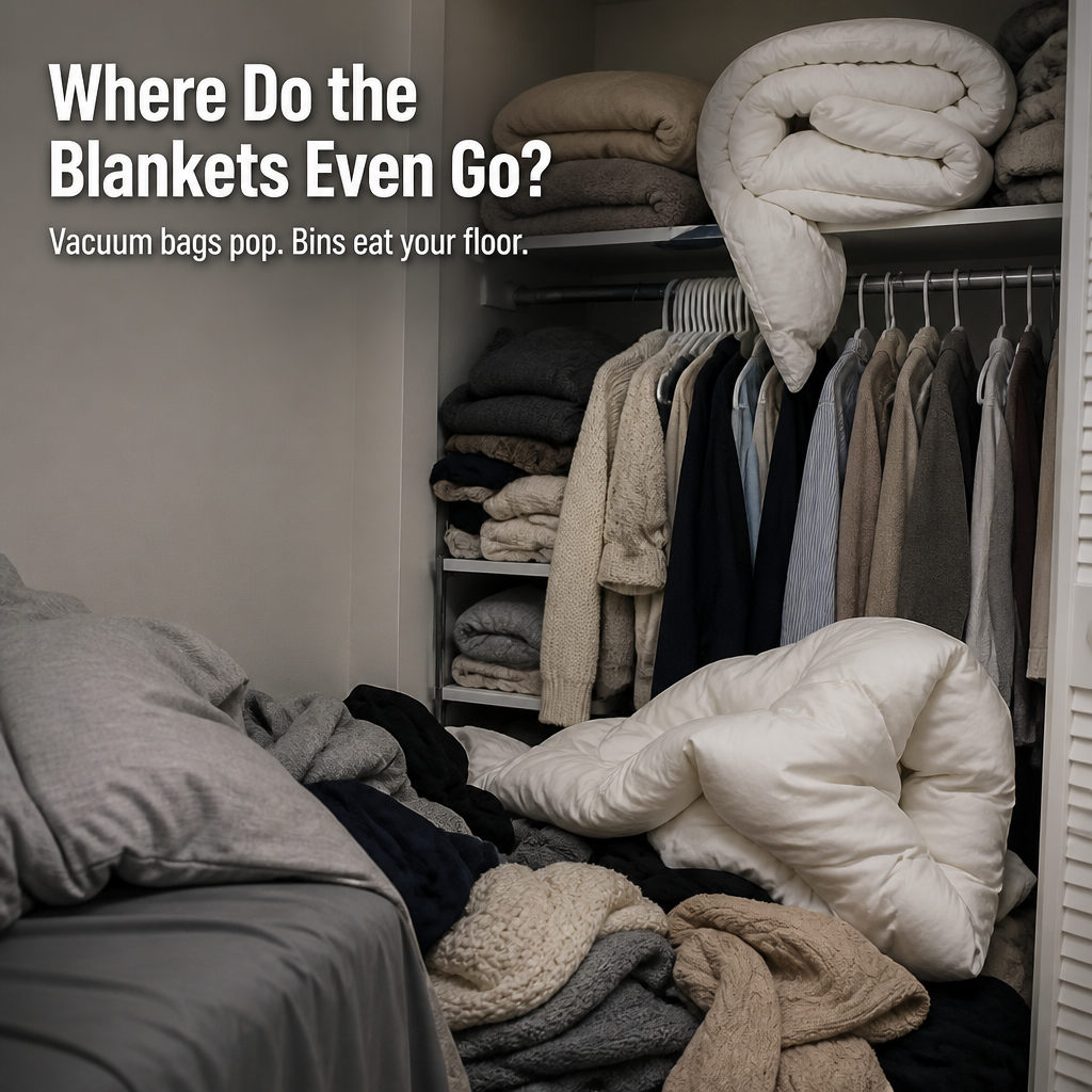 SpaceVibe — Press Bulky Bedding Flat and Get Your Closet Space Back - Esilora