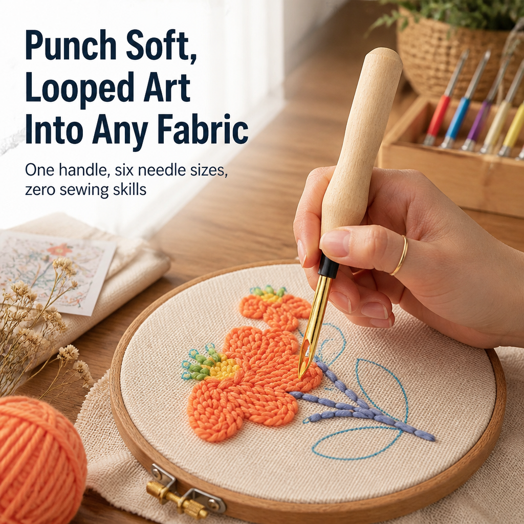 StitchMastery — Punch Soft, Looped Art Into Almost Any Fabric You Own - Esilora