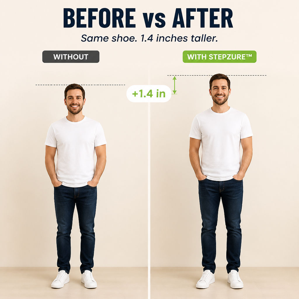StepZure — Stand 1.4 Inches Taller in Any Shoe You Already Own - Esilora