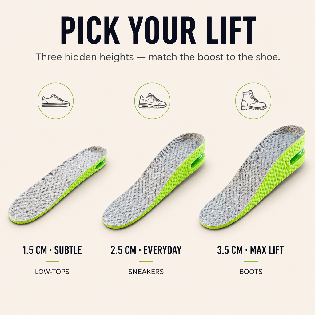 StepZure — Stand 1.4 Inches Taller in Any Shoe You Already Own - Esilora