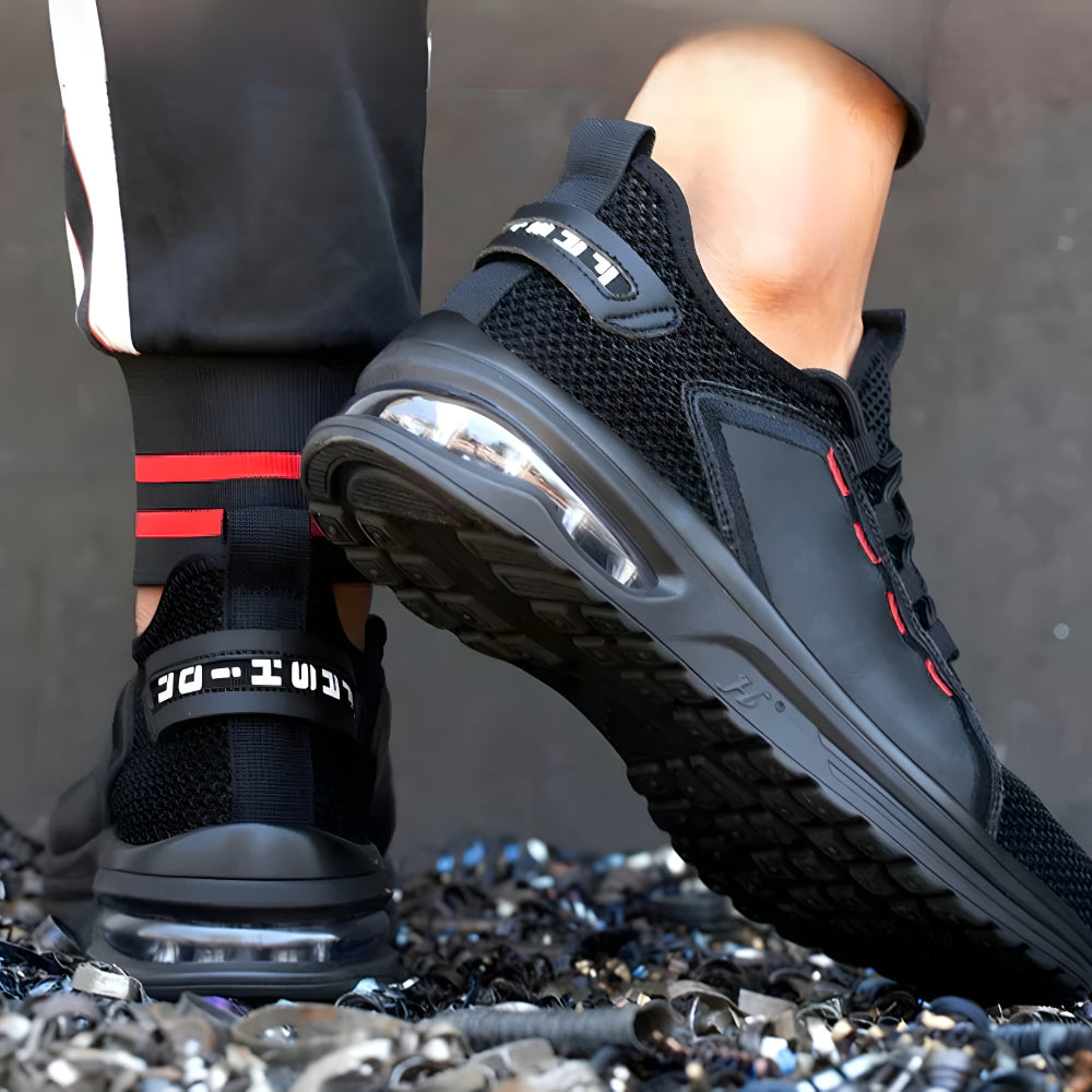 Lichte werkschoenen van mesh — stalen neus, ademend comfort