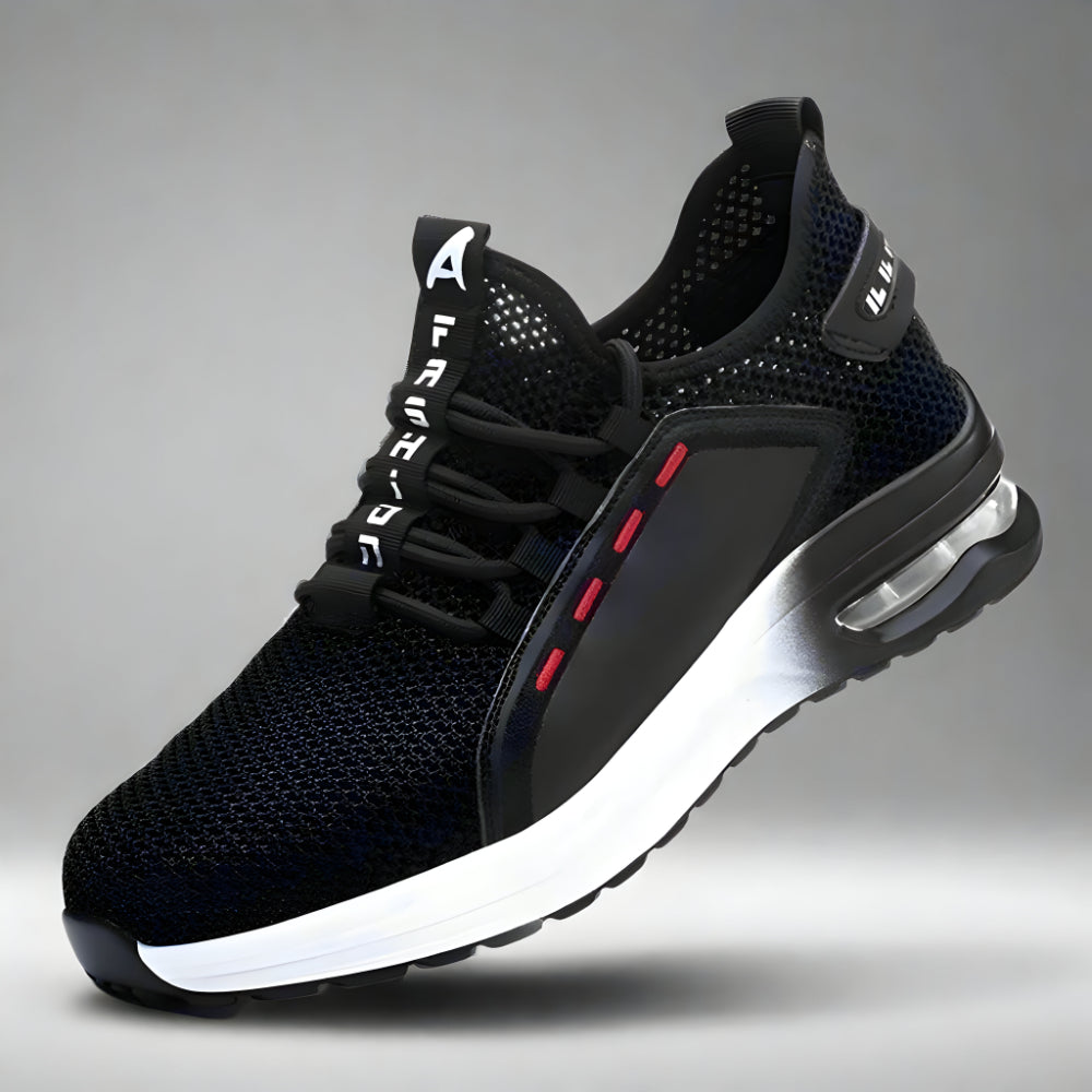Lichte werkschoenen van mesh — stalen neus, ademend comfort