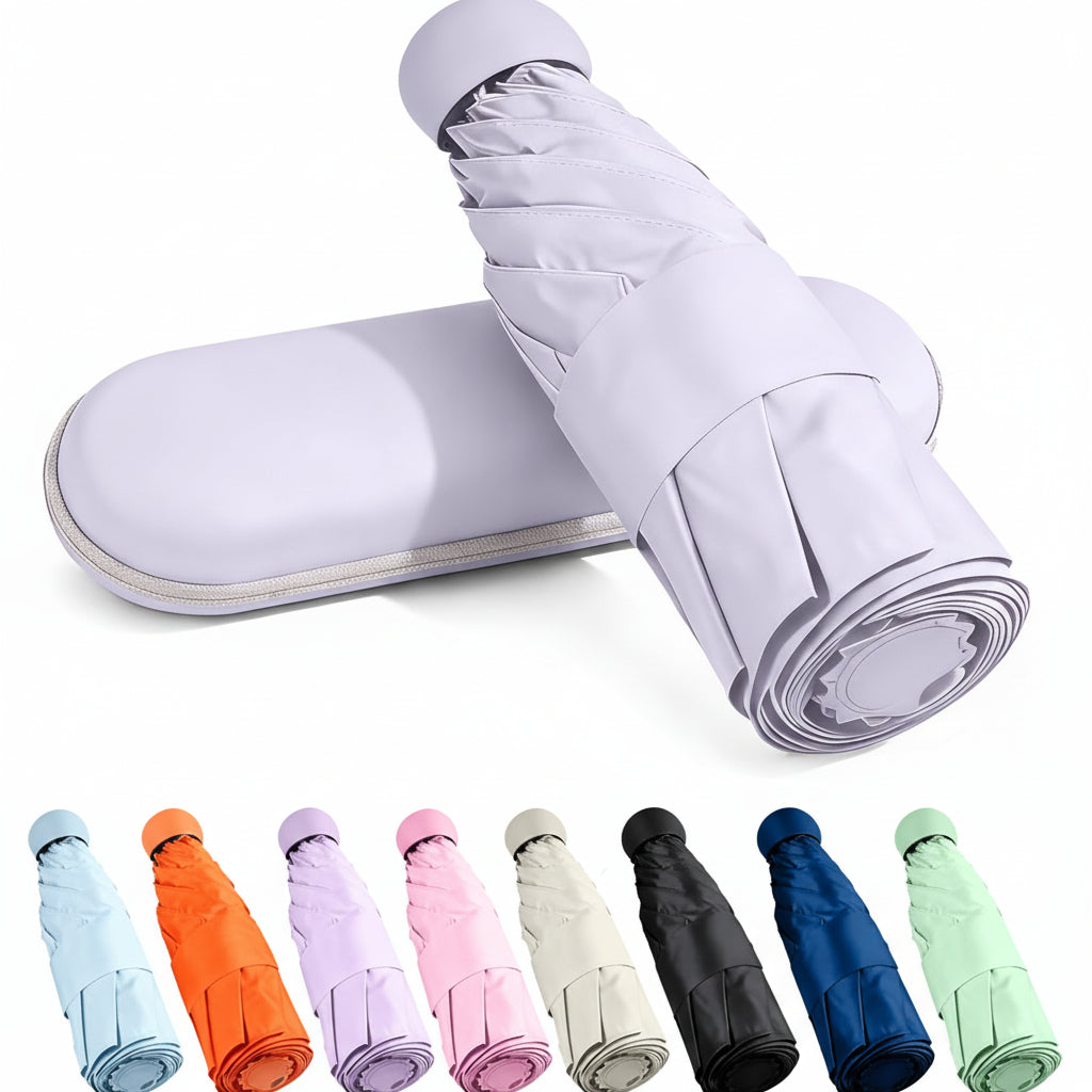 Windbestendige compacte zakparaplu — mini-reisetui