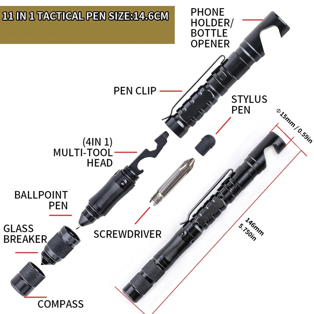 Survivalové pero s 11 funkcemi pro taktické použití - Esilora