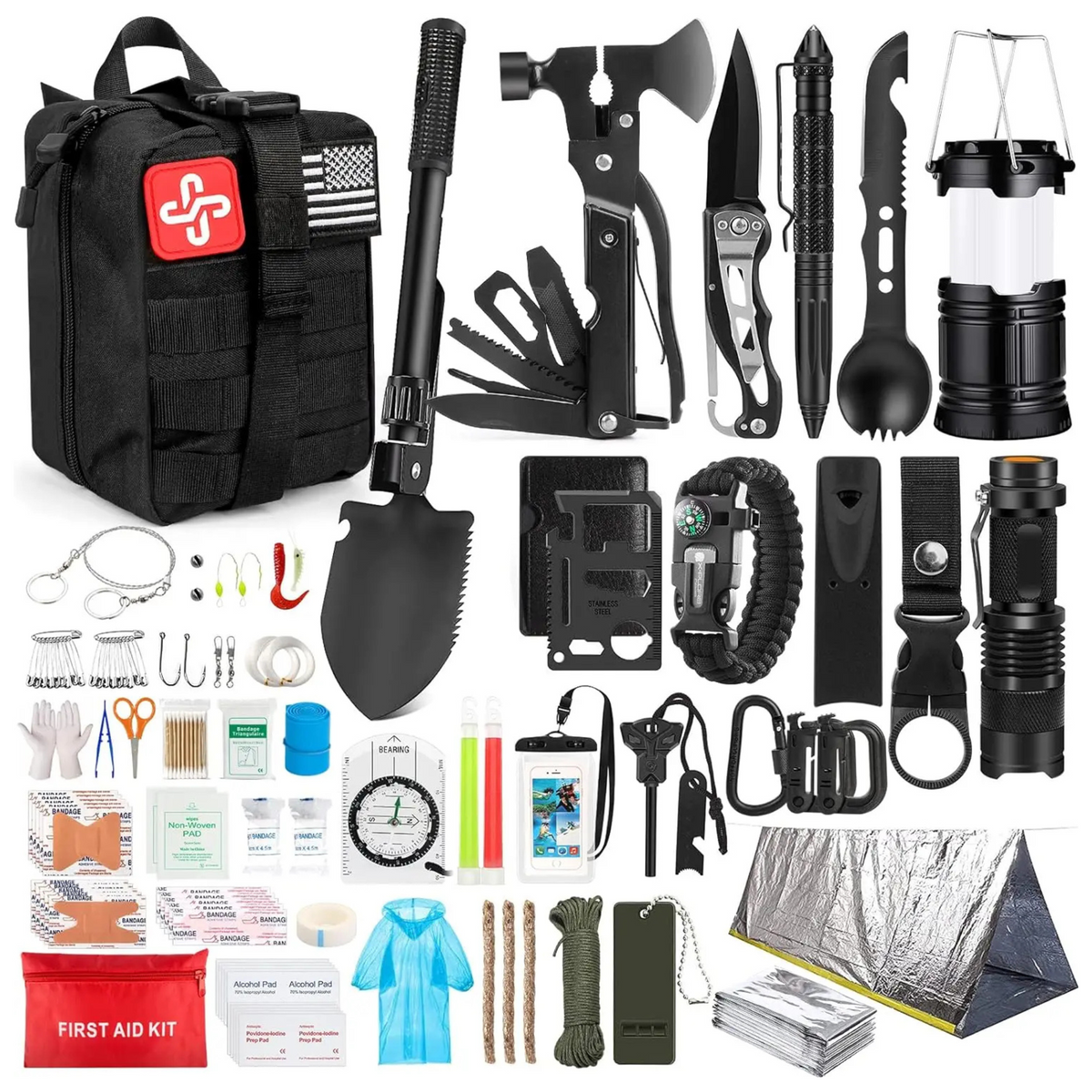 Kit di sopravvivenza con 250 articoli essenziali per professionisti - Esilora