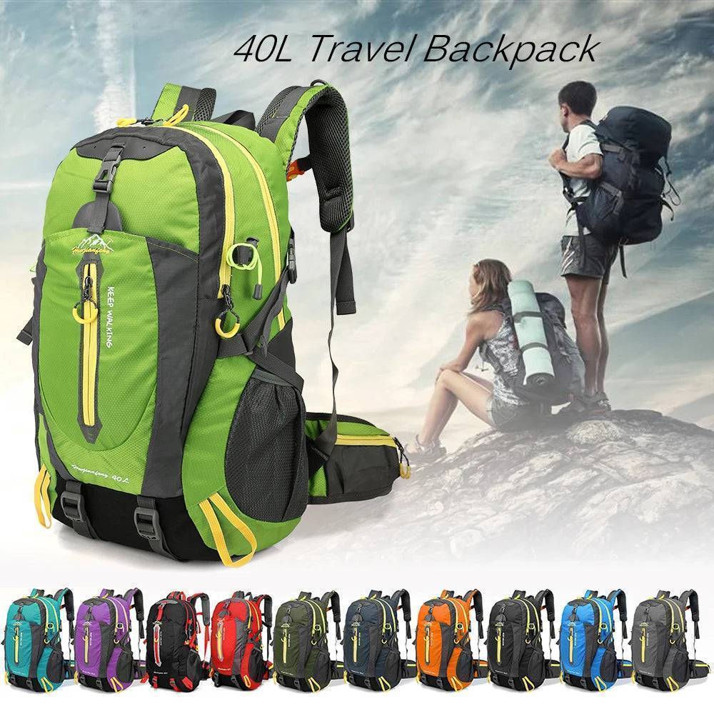 Outdoorový cestovní batoh 40L – voděodolný design – Esilora