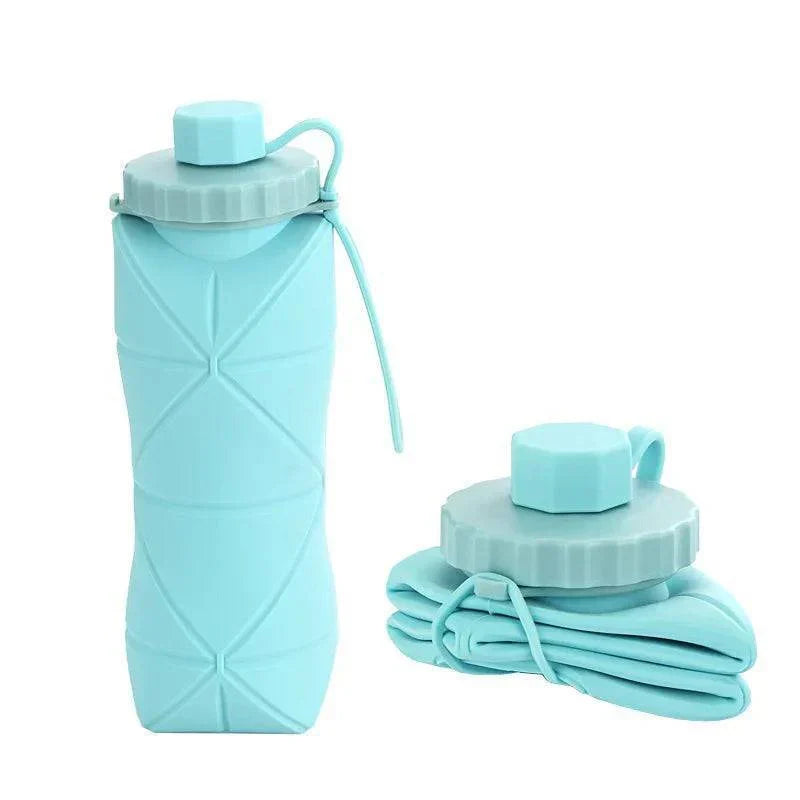 Borraccia in silicone da 600ml - borraccia da viaggio pieghevole - Esilora