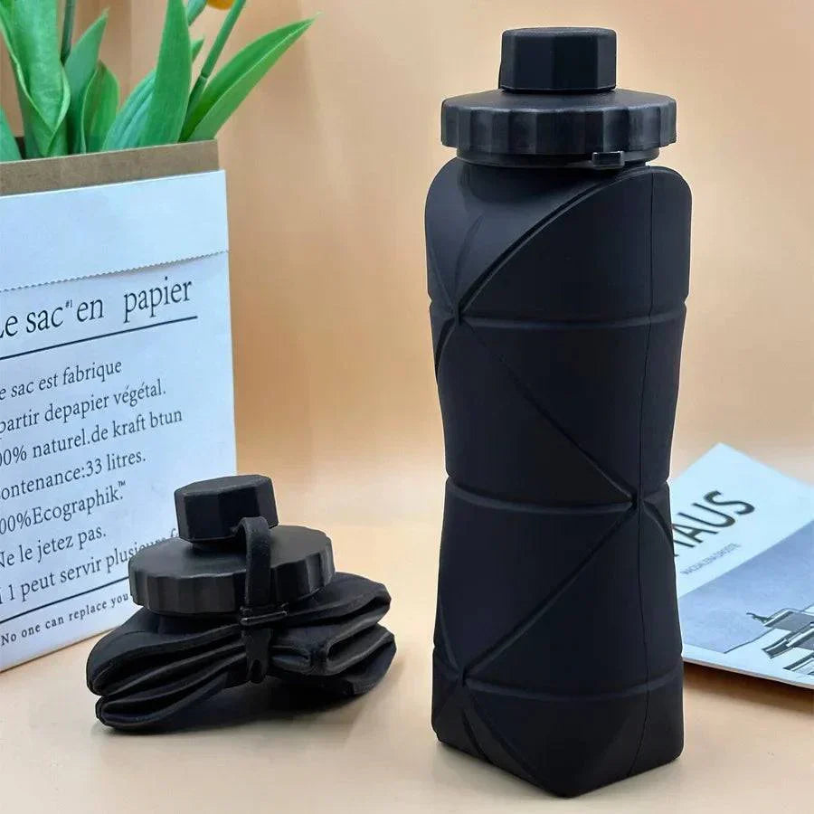 Borraccia in silicone da 600ml - borraccia da viaggio pieghevole - Esilora