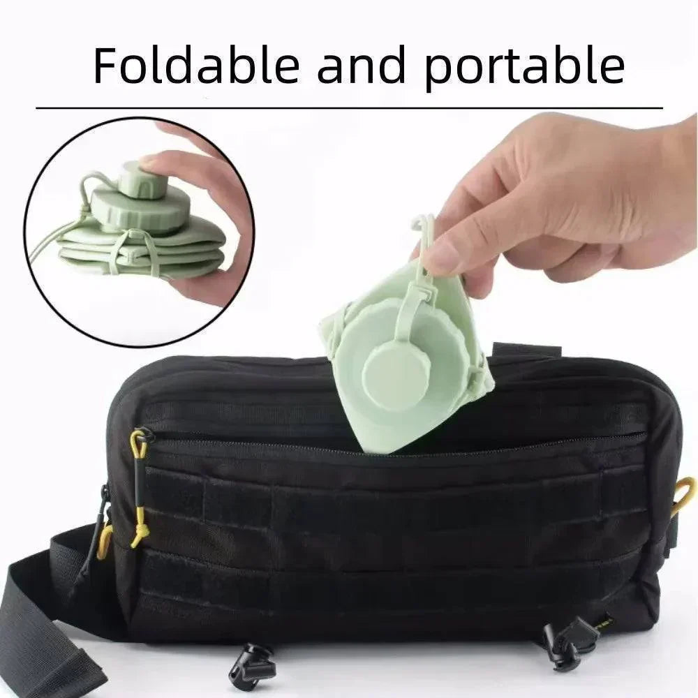 Borraccia in silicone da 600ml - borraccia da viaggio pieghevole - Esilora