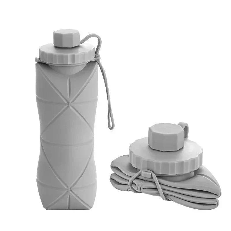 Borraccia in silicone da 600ml - borraccia da viaggio pieghevole - Esilora