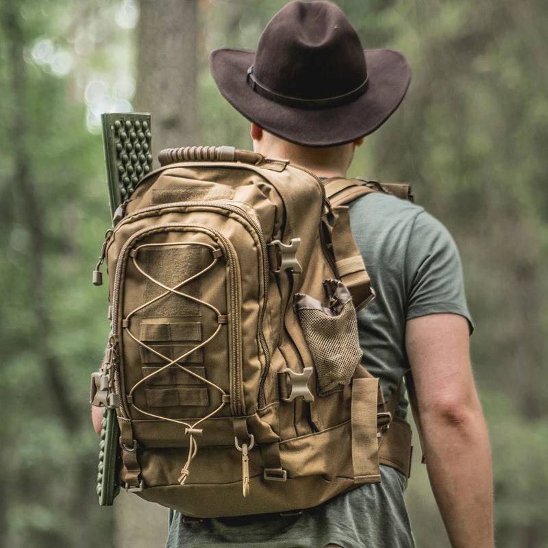 Outdoor Tactical Backpack - 65L Expandable for Adventures - Esilora