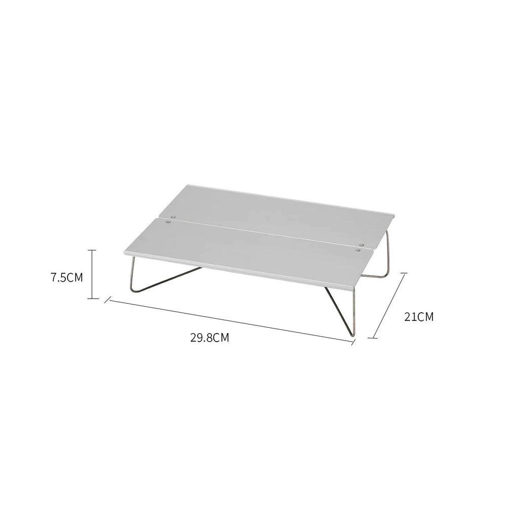 Portable Folding Camping Table in A4 Size – Aluminum Construction - Esilora