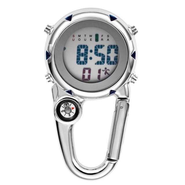 Quartz Pocket Watch with Clip-On Carabiner Attachment - Esilora