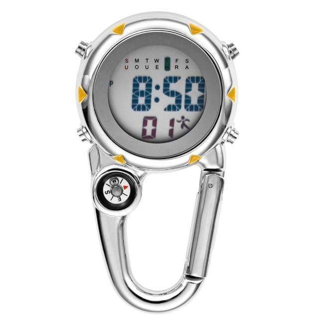 Quartz Pocket Watch with Clip-On Carabiner Attachment - Esilora