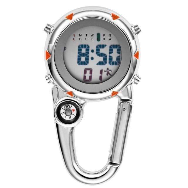 Quartz Pocket Watch with Clip-On Carabiner Attachment - Esilora