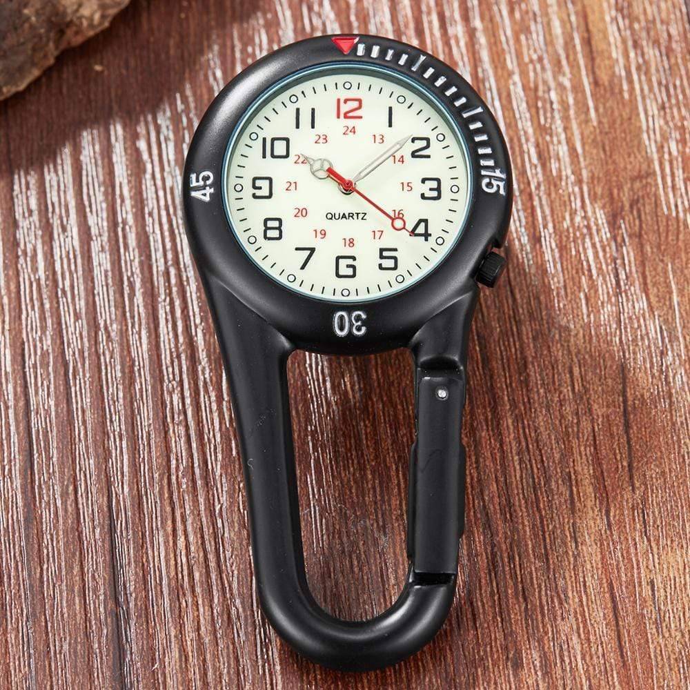 Quartz Pocket Watch with Clip-On Carabiner Attachment - Esilora