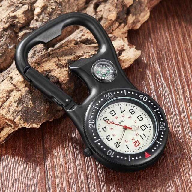 Quartz Pocket Watch with Clip-On Carabiner Attachment - Esilora