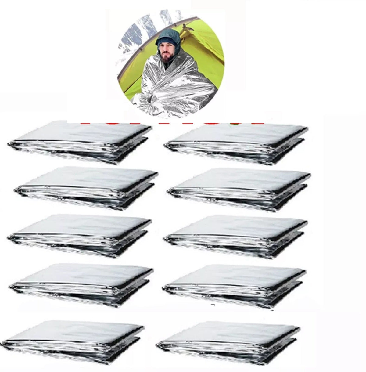 Coperta termica impermeabile di sopravvivenza in Mylar – Equipaggiamento di emergenza - Esilora