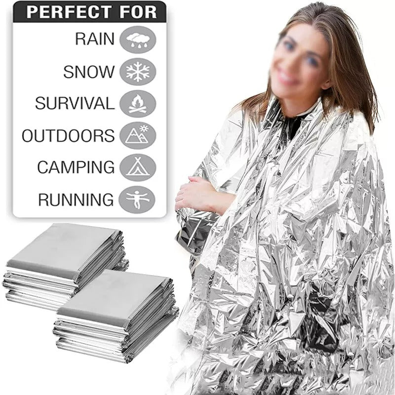 Coperta termica impermeabile di sopravvivenza in Mylar – Equipaggiamento di emergenza - Esilora