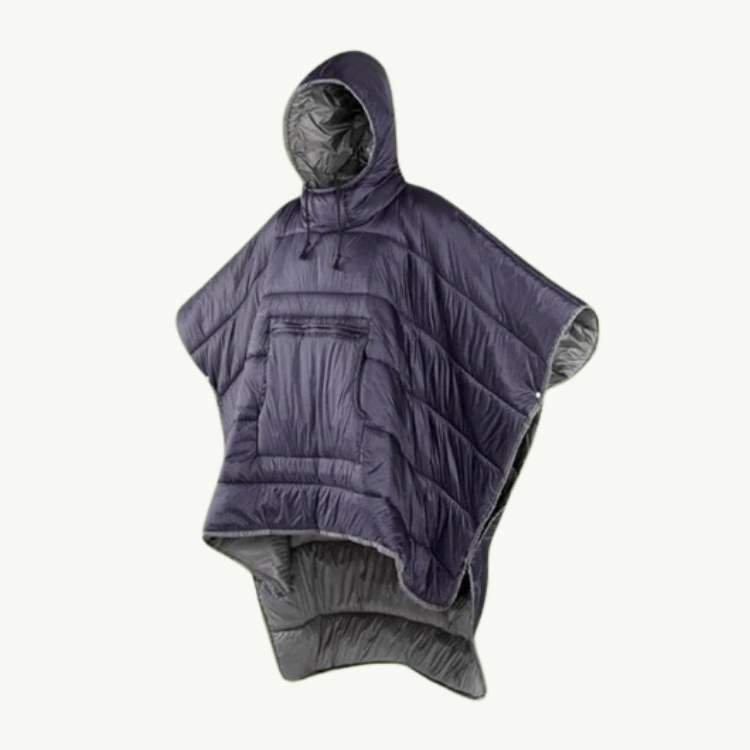 Outdoor-Poncho mit Fleece-Futter - Esilora