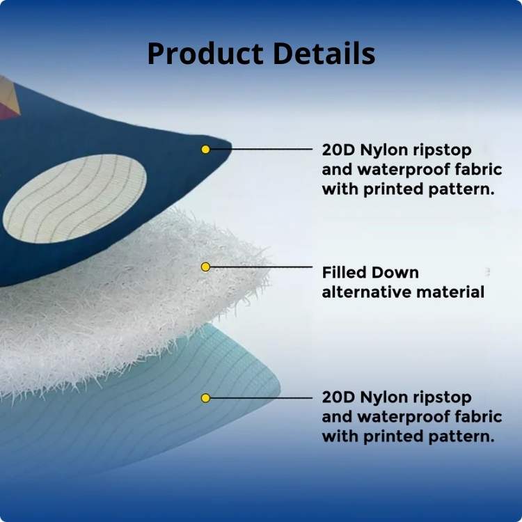 Outdoor-Poncho mit Fleece-Futter - Esilora